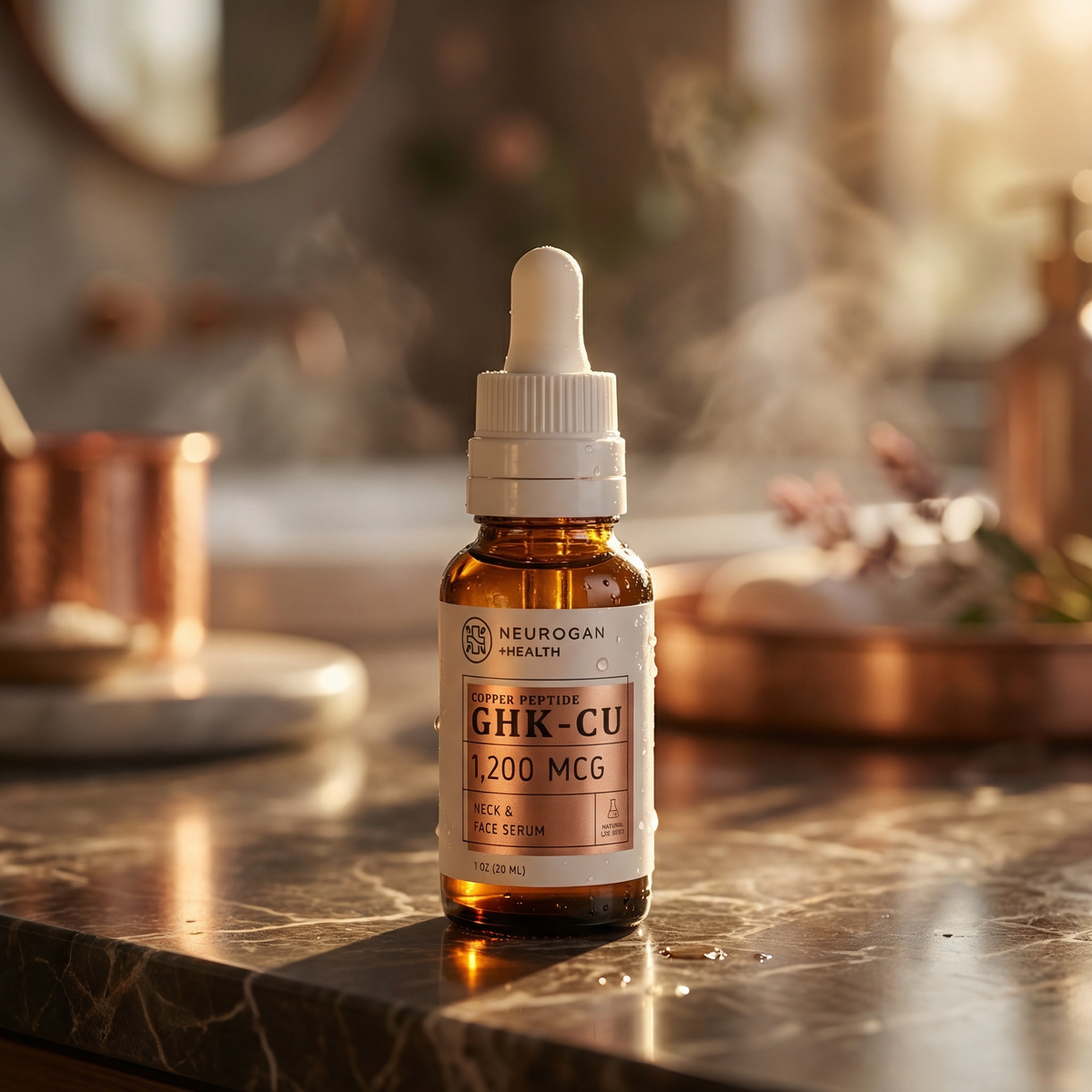 GHK-Cu (Copper Peptide) Neck & Face Serum 1200mcg
